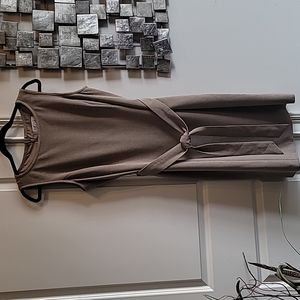 Beige Kasper Midi Dress